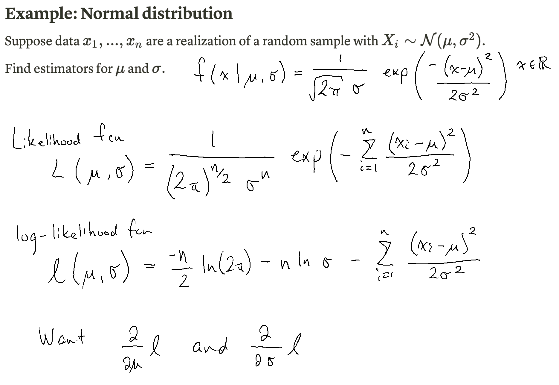 Maximum Likelihood Estimation